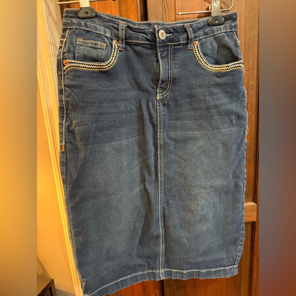 Be Girl Denim Midi Skirt